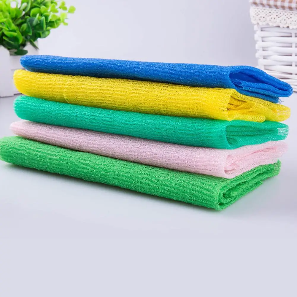 30*90cm Nylon reiben Waschlappen Badet uch Bürste für Rücken tücher Peeling Peeling Dusch schwamm Körper Bad zubehör y5x1