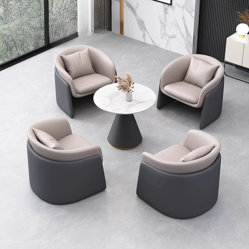 Sales office Sales department One table 4 chairs Rest area Hotel small round table Negotiation table Reception negotiation