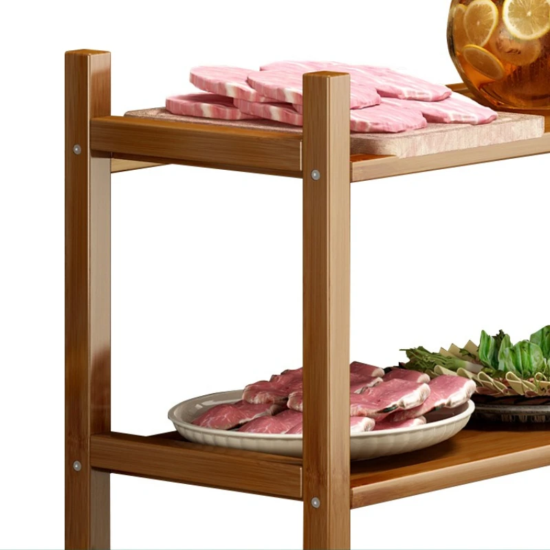 نقل عرض خزانة تخزين رفوف المطبخ الحديثة غرفة المعيشة تخزين خزانة الرجعية الخيزران خزائن الأثاث ل Opslg MHSNJ #4