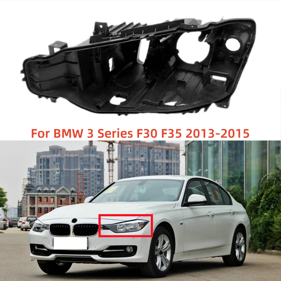 For BMW 3 Series F30 F35 2013 2014 2015 Car headlight fittings rear cover base black