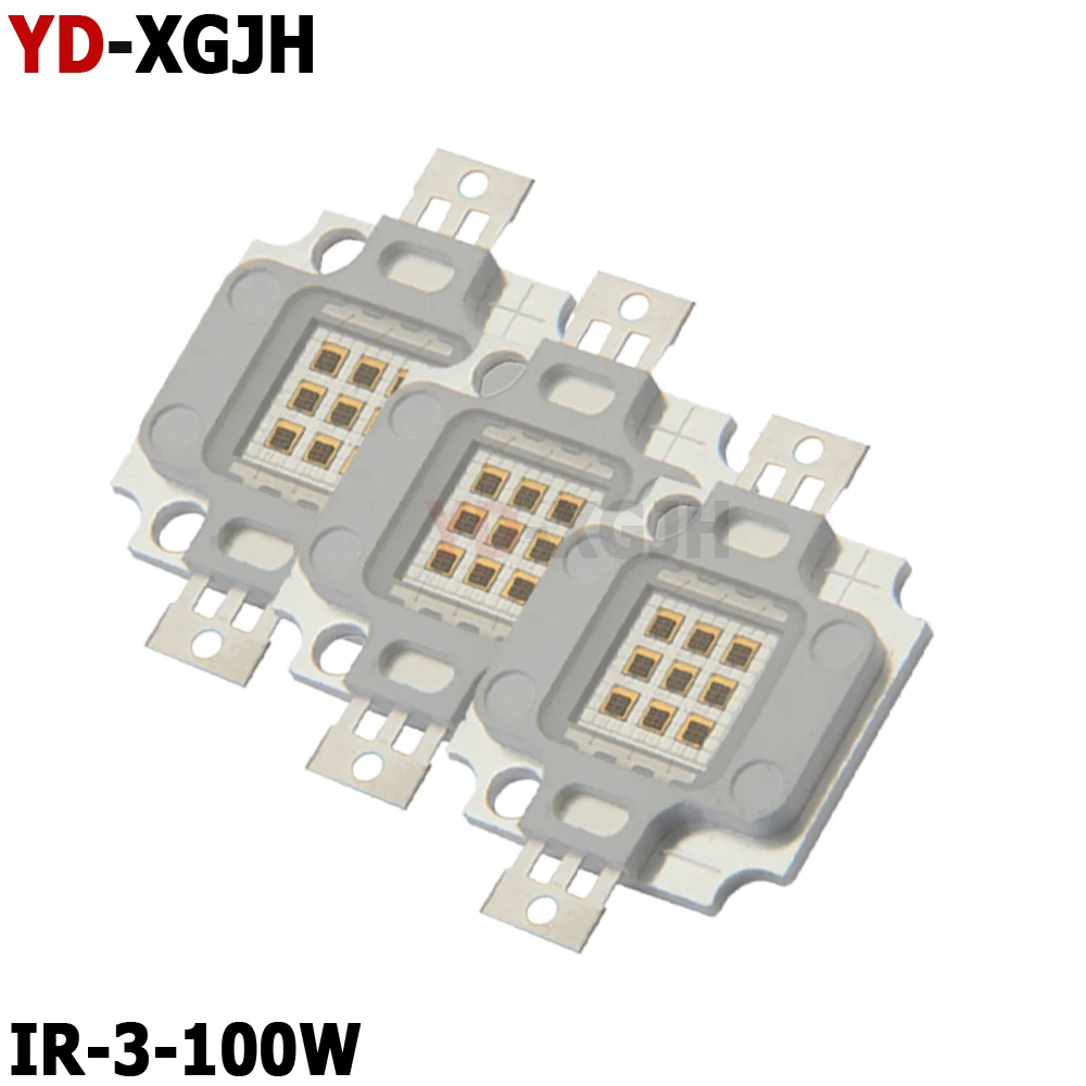 High Power LED Chip IR Infrared Emitter 3W-100W 730nm-940nm for Night Vision CCTV Camera COB 850nm 940nm