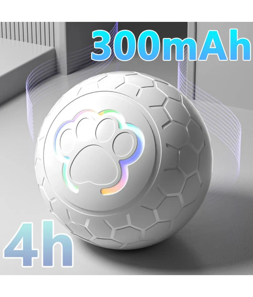 

Smart Dog Toy Ball Electronic Interactive Pet Toy Ball USB Automatic Bouncing Rolling Toy Ball With RGB Lights Puppy Cat Product