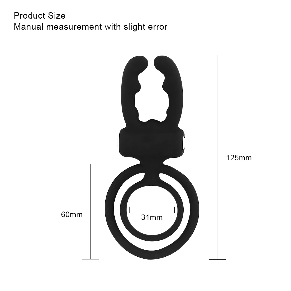 Silicone Penis Ring with Strong Tongue Vibrator Delay Ejaculation Sex Toys for Men Erection Cock Ring Clitoris Stimulation