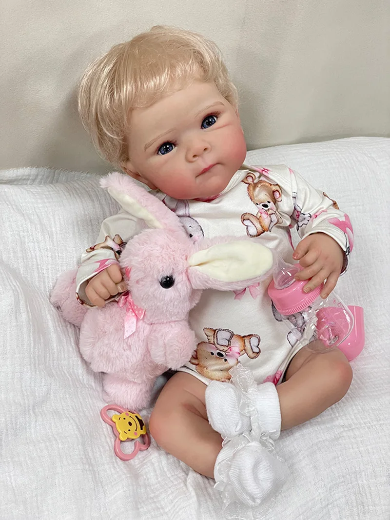 

Cokela 20inch/50cm Real baby doll Real Soft Touch Baby Realistic Silicone Reborn Baby Doll With Hand-implanted artificial hair