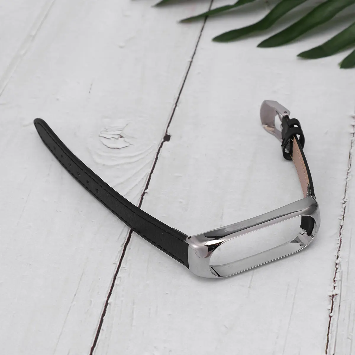 

1pc Alloy Replacement Watch Strap Cowhide For 4 Ergonomic Seamless Comfortable Wristband Strap Bracelet Pink Gift