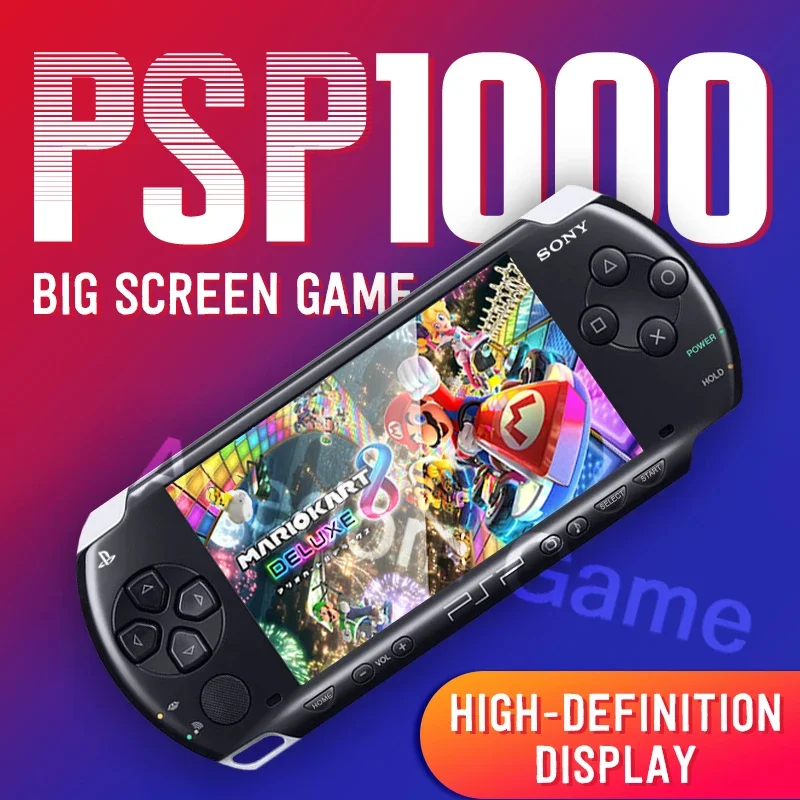 

Original PSP1000 refurbished PSP for Sony PSP 1000 PSP-1000 game console 16 32GB 64GB 128GB memory card