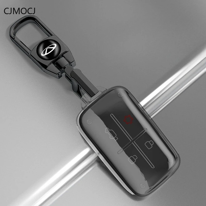 Premium TPU Key Cover Case for Chery ICAR V27 (2026) - Smart Bluetooth Remote Key Protective Fob Shell Keychain