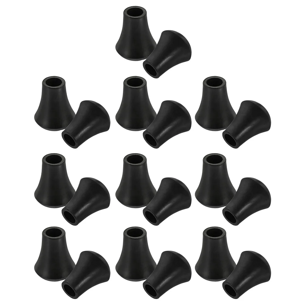 

20 Pcs Drum Hoop Rack Leg Black Bass Legs Barstool Floor Protectors