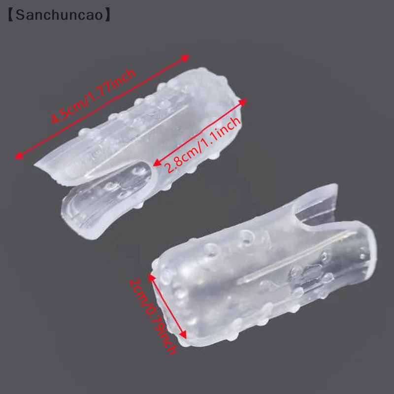 Sancilesclear nude respirável protetores de dedo do pé manga almofadas de joanete almofada protetores de dedo grande capas de dedo do pé proteção de unhas encravadas