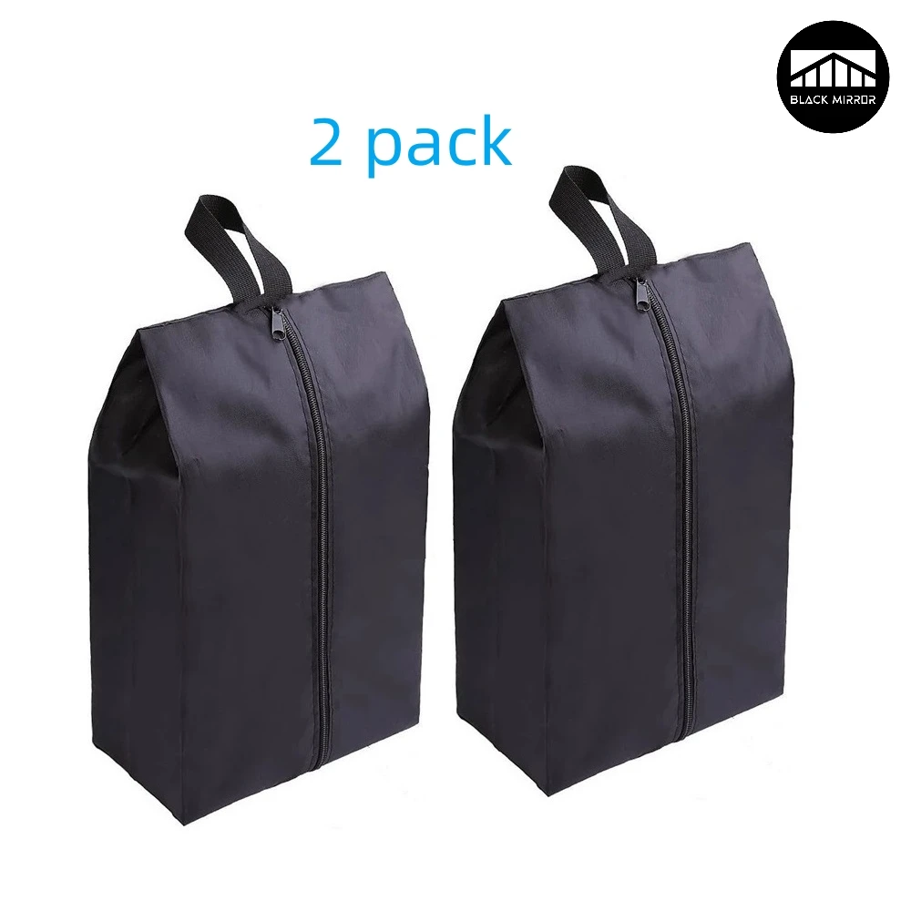 

2 or 4 Pack Portable Nylon Waterproof Shoe Storage Bags with Zipper Closure for Men and Women Travel or Family Item Organize