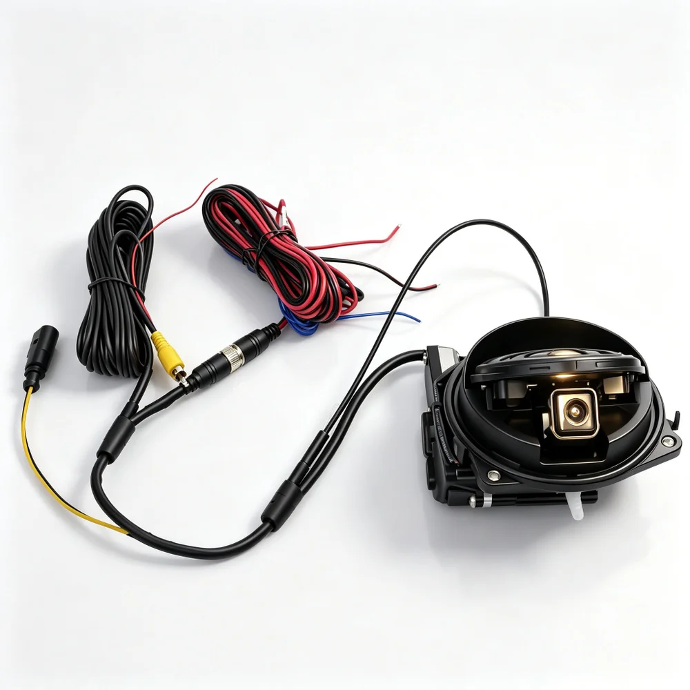 AHD 1080P/CVBS Flip Badge Rear View Camera for VW Golf 5 6 7 Passat B6 B7 B8 Passat Polo CC Beetle T-Roc with OEM Emblem