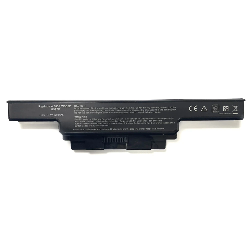 W358P U597P 11.1V 5200mAh Laptop Battery For Dell Studio 1450 1457 1458 N998P N996P W365P 0U600P 0W360P Series