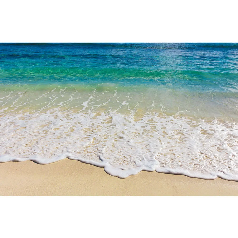 Add A Splash To Your Space With 3D Beach Ocean Floor Stickers Demonstrating Great Adhesive Strength And Durability