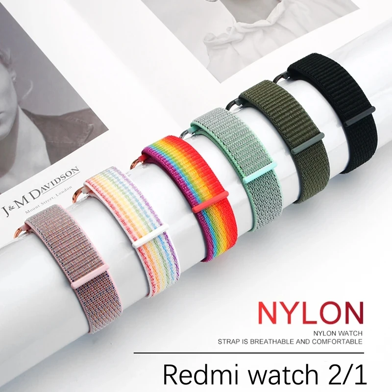 Bracelet en nylon 2024 pour Xiaomi Redmi Watch 3 2 1, boîtier de protection en métal, bracelet, bracelet, pare-chocs, bande Correa, Mi Watch 3 Lite