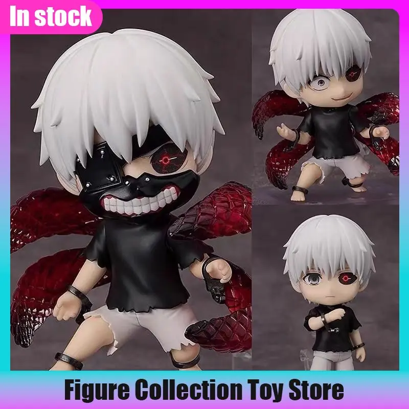

10cm Tokyo Ghoul Nendoroid 2734 Ken Kaneki Action Figure Q Version Articulated Doll Anime Model Collect Toy Desk Ornament Gift