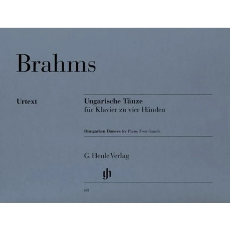HN68 Brahms Hungarian Dances F Piano 4ms Georgii Walter G Henle Verlag 9790201800684 Book