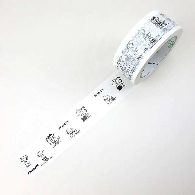 1 rollo de cinta de personaje bonito de Snoopys, estilo de ilustración, manual decorativo, Material DIY, papelería de dibujos animados, regalo de cumpleaños y Navidad