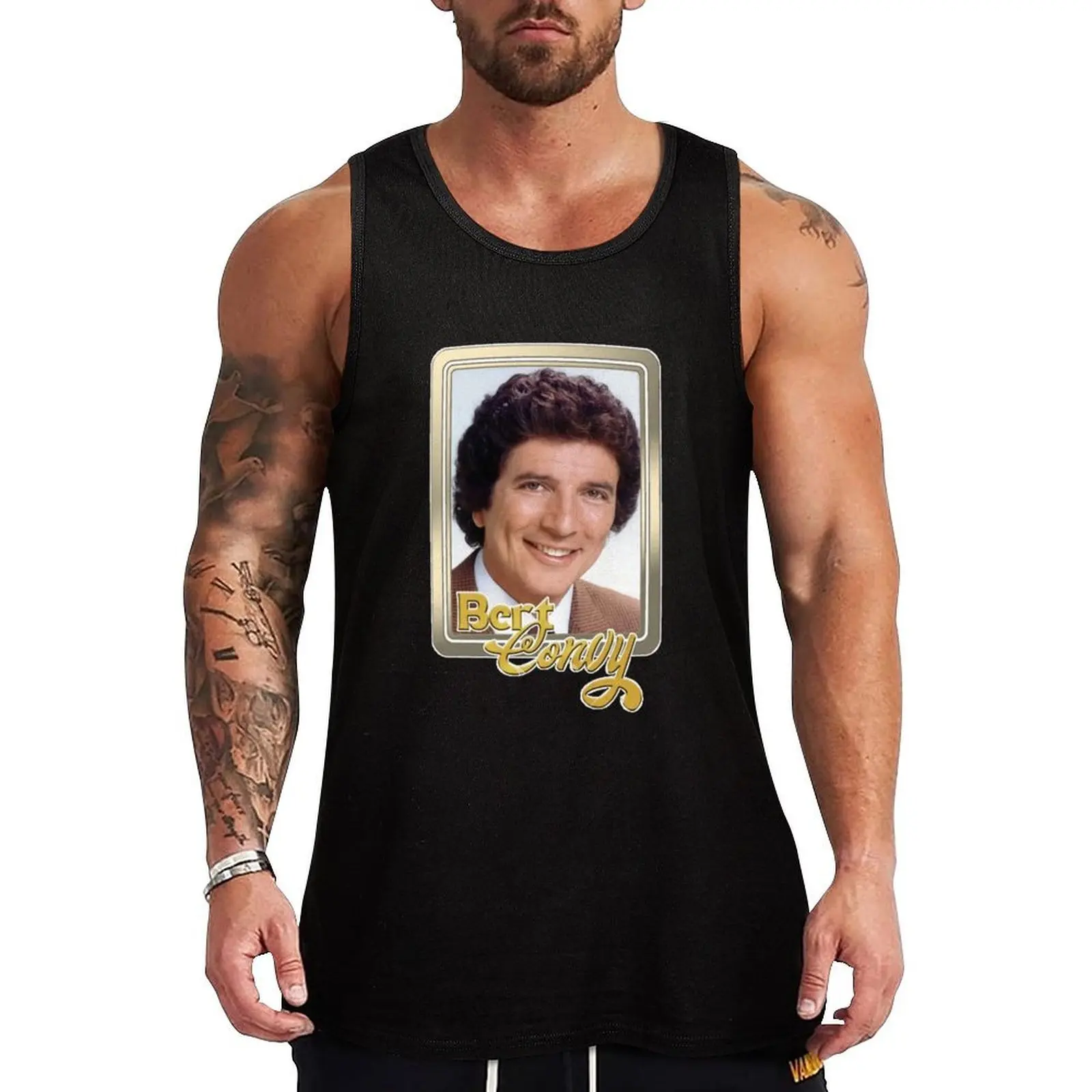 

Bert Convy Tank Top t-shirt gym man vests for men Men's sleeveless t-shirt Men's