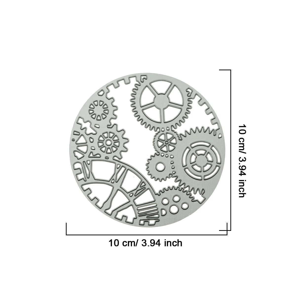 Steampunk Gears Pattern Card Cover Cutting Dies Scrapbooking Craft Paper Art Work Cutter Mold For Envelope Card Background