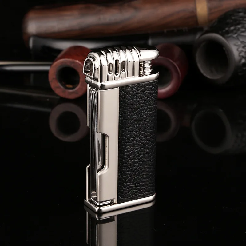 

HONEST Boutique Multifunctional Pipe Lighter Old-Fashioned Retro Inflatable Open Flame Lighter Men's High-end Smoking Accessorie