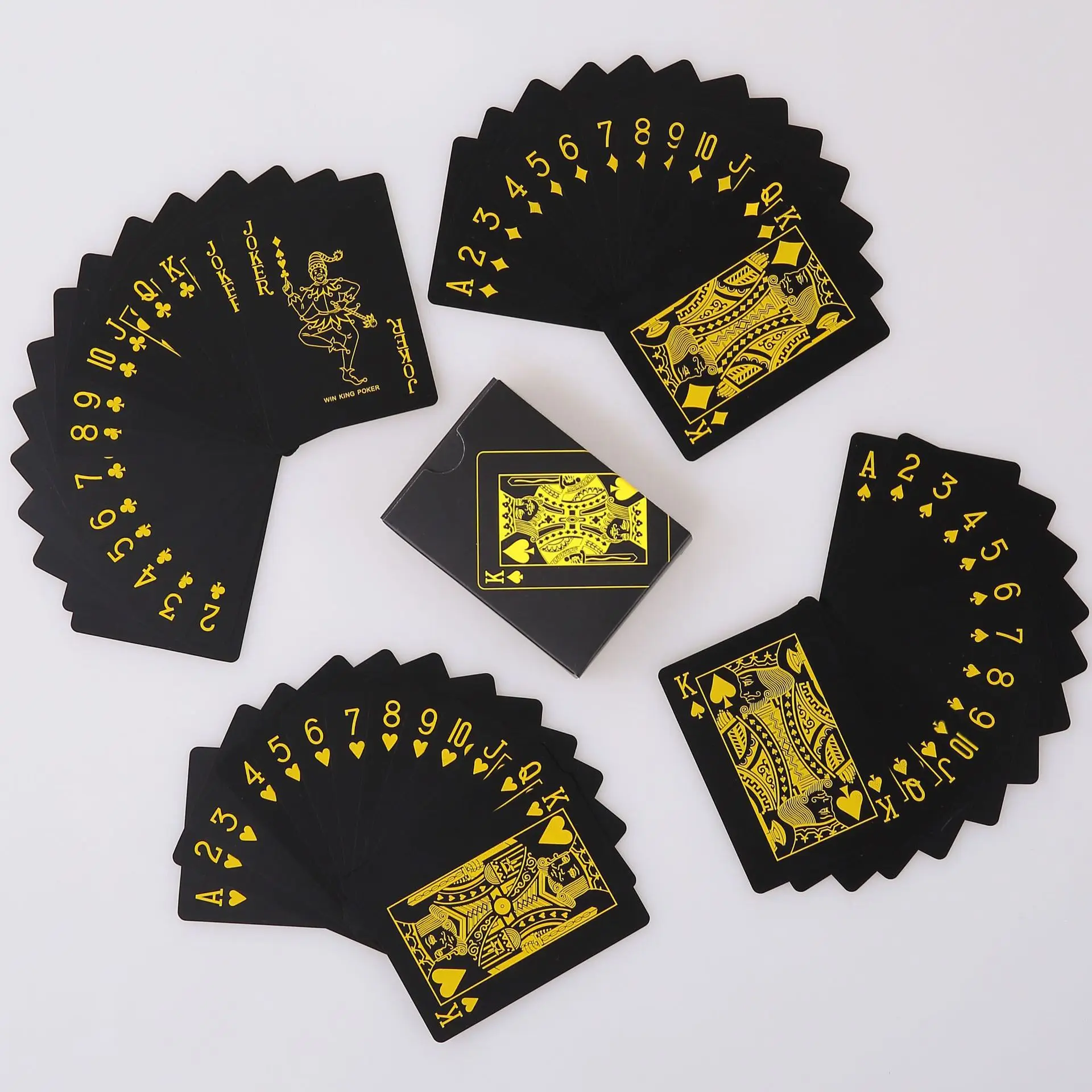 Black Waterproof Playing Cards