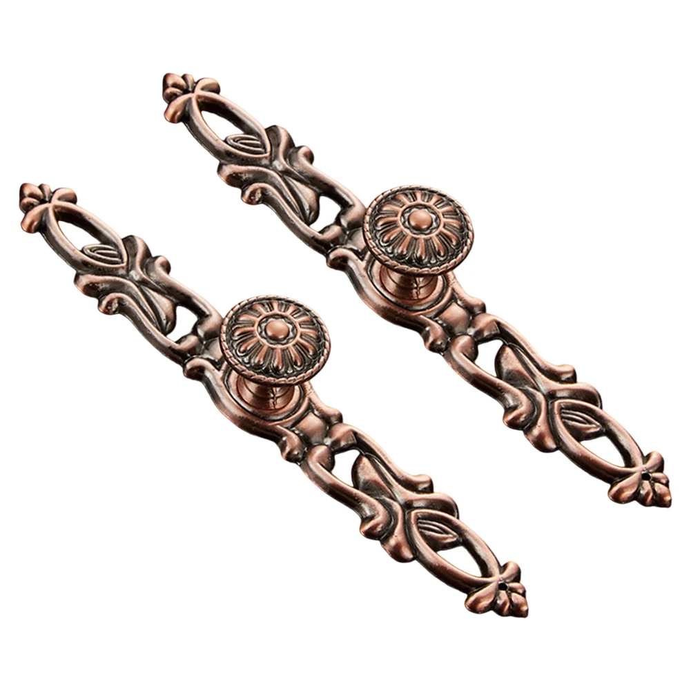 

Vintage Red Bronze Door Handles for Kitchen Cabinets Retro Style Pulls Designed for Various Furniture and Long lasting Use