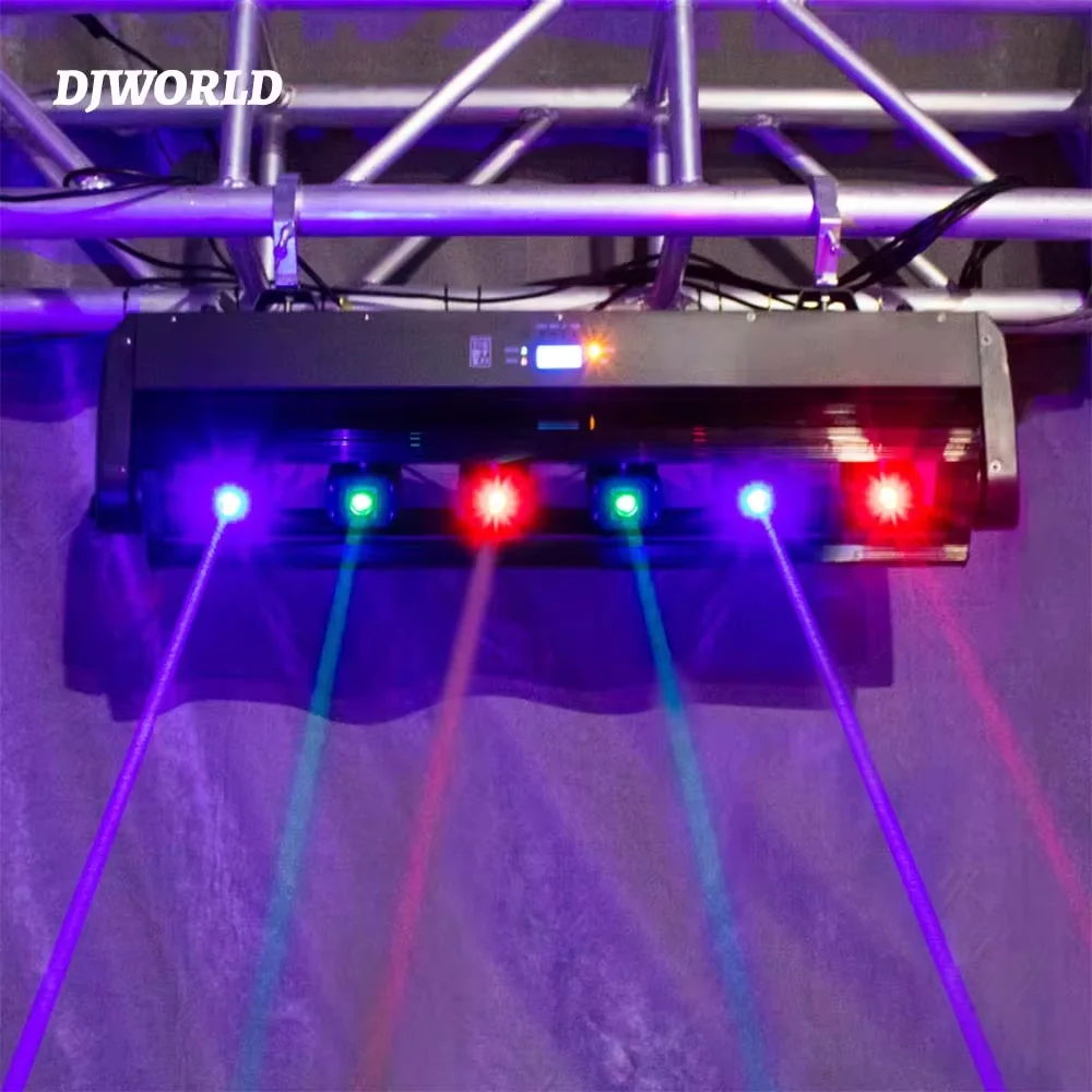 

DJWORLD 6X500mW Red/Green/RGB Moving Head Bar Beam Light DMX512 Controller DJ Stage Effect Lighting Projector for Wedding Party