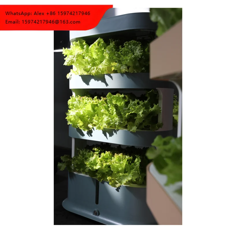 Vertical Hydroponic Indoor Growing System Tower Soilless Cultivation Vegetable Equipment