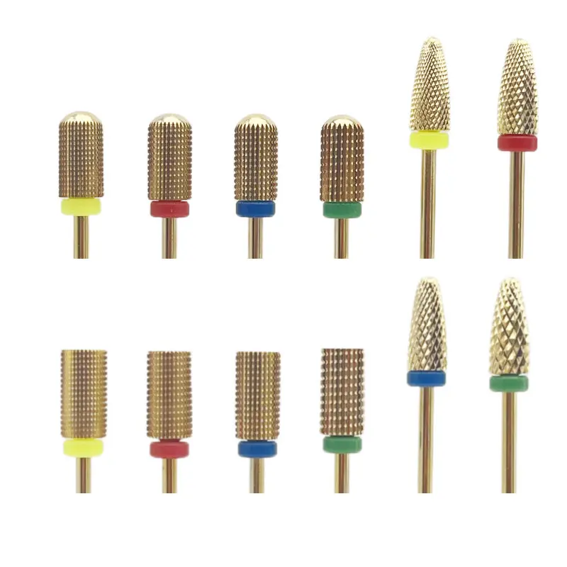 1 قطعة لهب الذهب/برميل كبير مسمار مثقاب الخشب كربيد 3/32 "قاطعة المطحنة ل مانيكير الروتاري لدغ الحفر الكهربائية اكسسوارات أداة #6