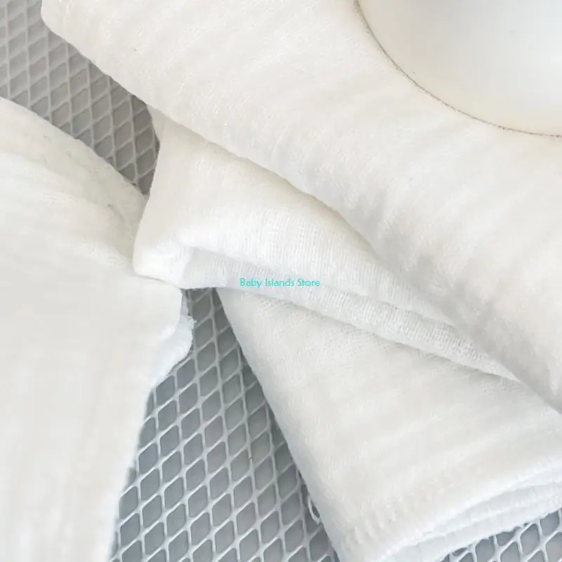 منشفة الرضاعة K92D للأطفال حديثي الولادة، 4 طبقات من القطن، منشفة الوجه #3