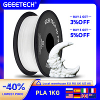 Geeetech Standard PLA Filament 1kg 1.75mm 3D Printer Plastic Material, Accuracy 0.03mm, multiple colour, Fit Most FDM Printer