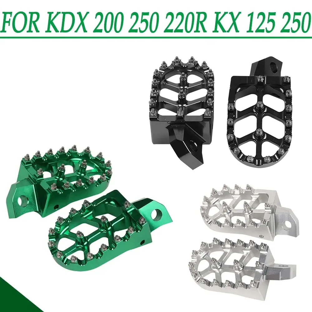 KX250 KDX 200 250 220R KDX250 KDX200 Подножки подножки педали для Kawasaki KX 250 125 500 алюминий