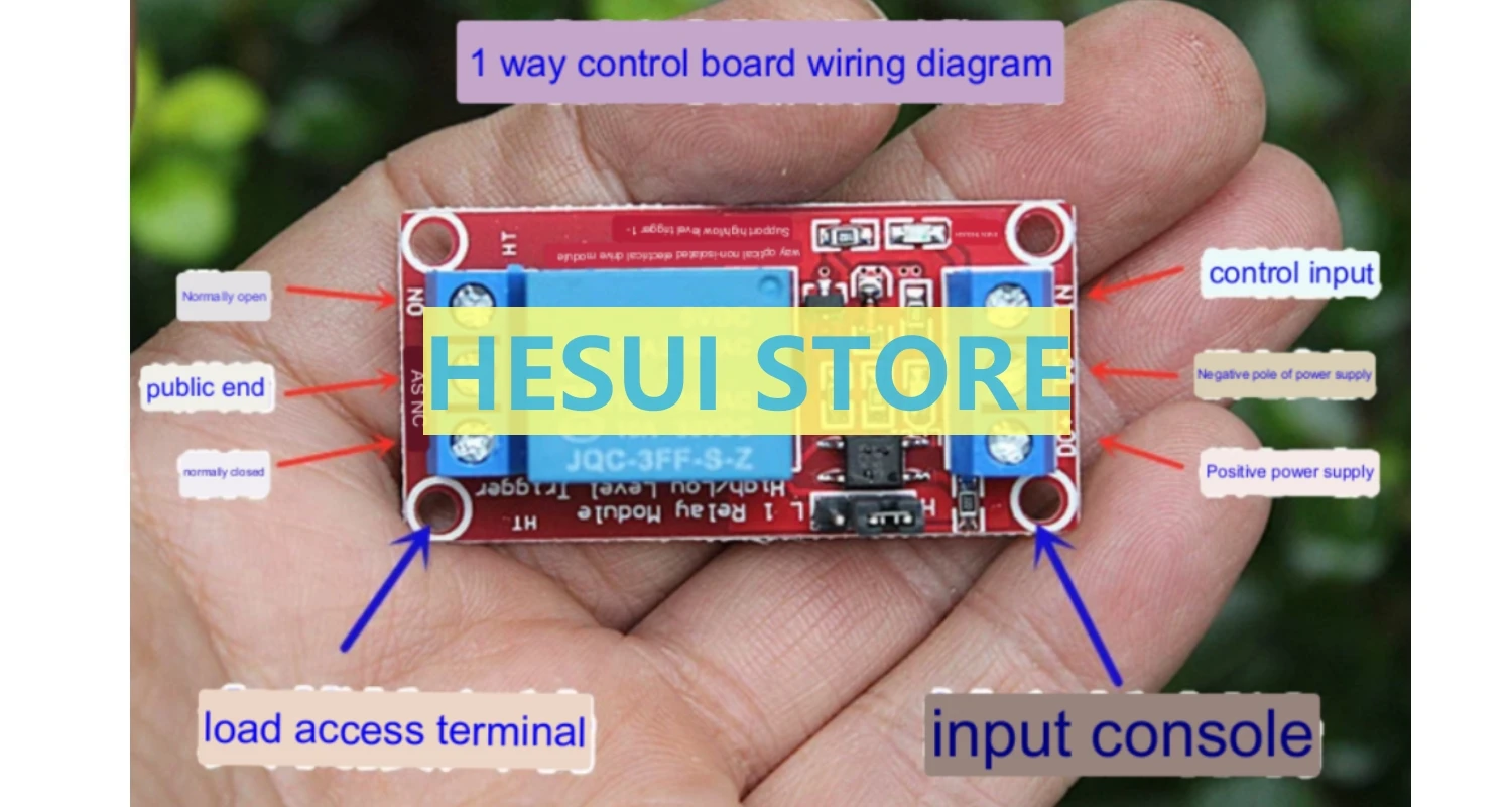 1 2-way 5V12V24V relay module with optocoupler isolation to support high and low level trigger control board