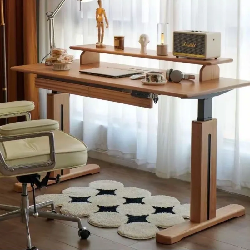

Fas Cherry Wood Smart Double Motor Lifting Table | Healthy Office Learning