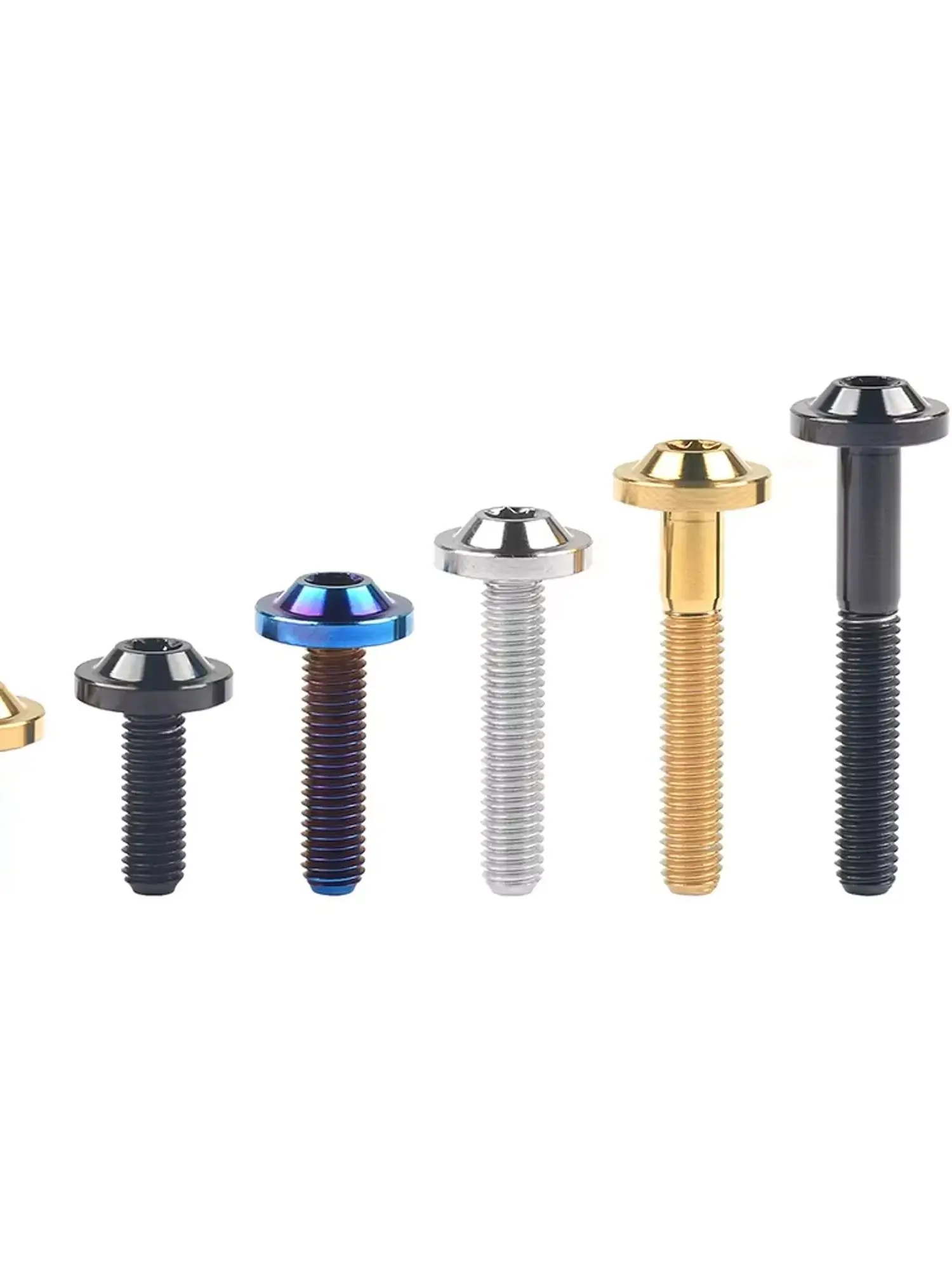 AliExpress Wanyifa Titanium Bolts M5x10 12 15 20 25 30 35mm Hex Socket Head Cap Screw T25 Titanium Alloy Screws for Bicycle and Motorcycle