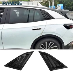 Quarter Side Window Louver for Volkswagen ID.4 Scoop Cover Vent Carbon Surface ID4 Spoiler 2021 2022 2023 Decorative Accessories