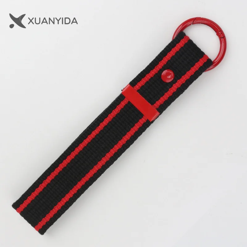 3.2 CM Handbag Lanyard Wrist Strap Fabric Keychain Hanging Rope Anti-lost Wristband Universal Canvas Key Chain Keyring Wholesale