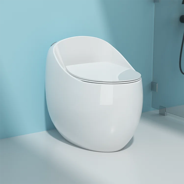 High‑Quality One‑Piece Ceramic WC Toilet, White & Black Modern Sanitary Ware for Bathroom Projects