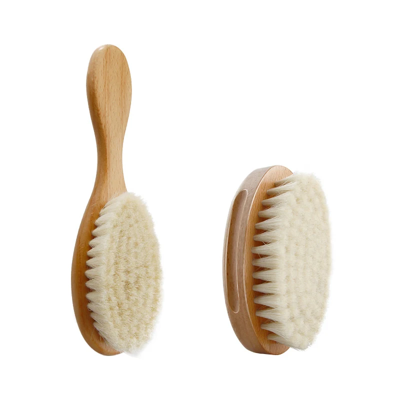 

Hair Brush Hair Cream Unisex Hair Beard Brush Oil Head Brush Barber Hair Brush 2PCS