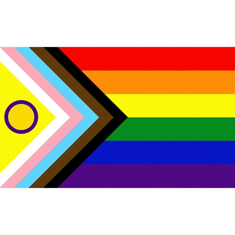 Transgender Bisexual Flags Banner Uv Fade Resistant for Indoor 3x5 ft with Two Brass Grommet Rainbow Flag Ornament