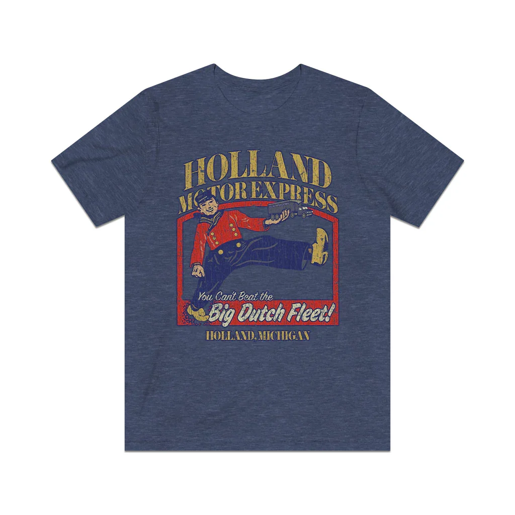 Holland Motor Express Grote Nederlandse Vloot 1929 Vintage Heren T-Shirt