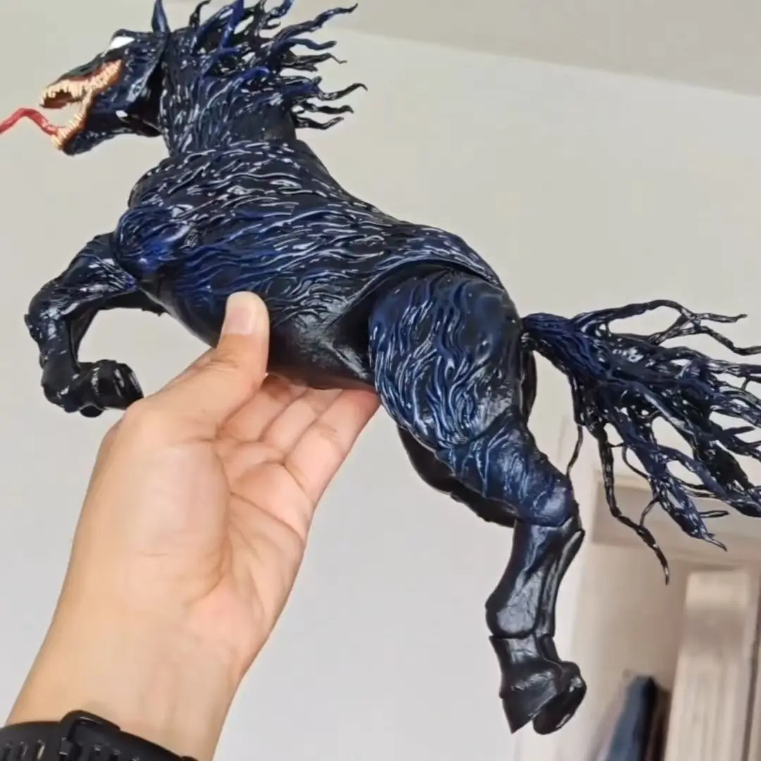 Venom The Last Dance Figures Venom Horse Anime Figure Venom Figurine Statue Model Doll Collection Room Decoration Desk Toys Gift