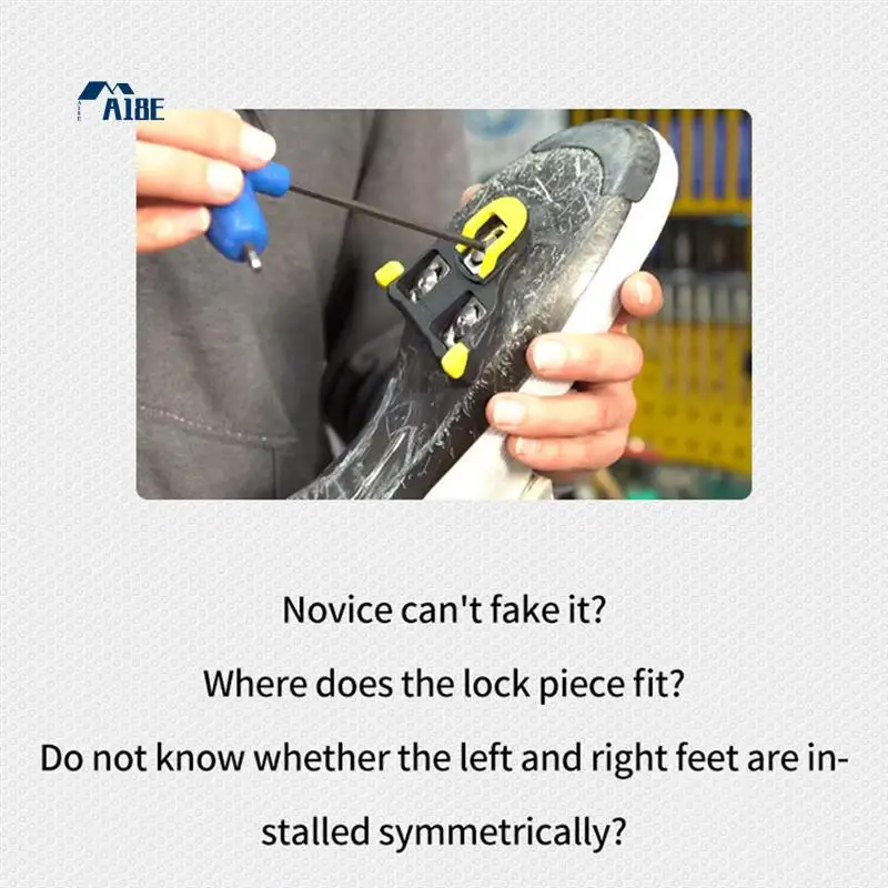 

A18E-Road Bike Self-Locking Pedal Cleat Tool Cycling Locking Shoes Cleat Adjustment Tool For SPD SPD-SL