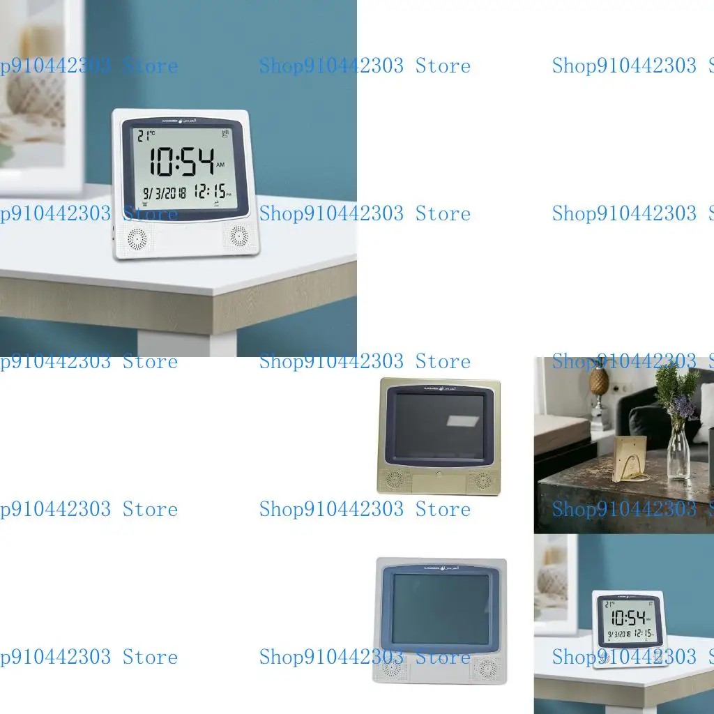 Muslims Azan Table Clock,Azan Athan Prayer Clock, Azan Alarm Clock,Digital Prayer Wall and Desk Clock