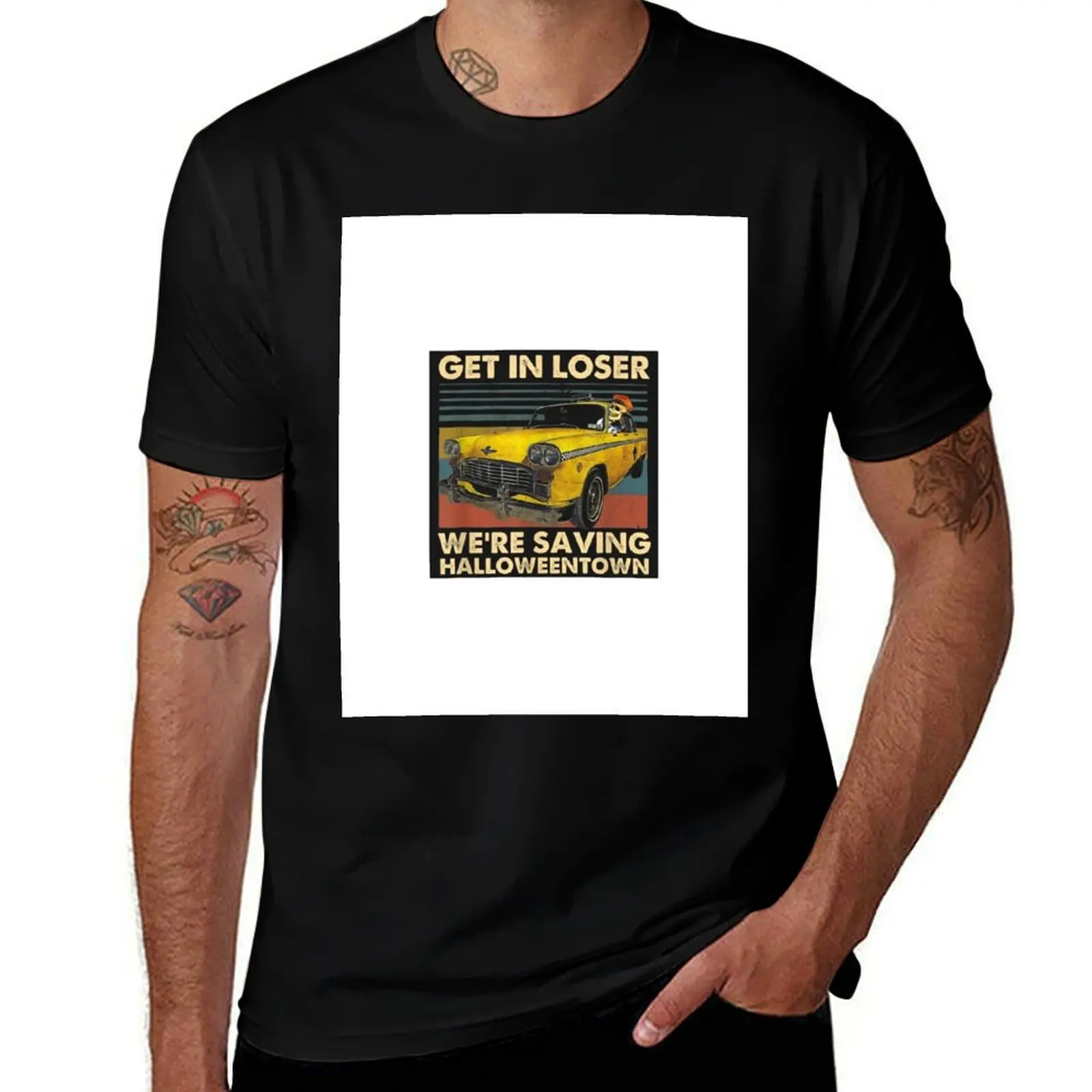 Get in loser we’re saving halloweentown T-Shirt Stretch Fabric Comfort T-Shirt