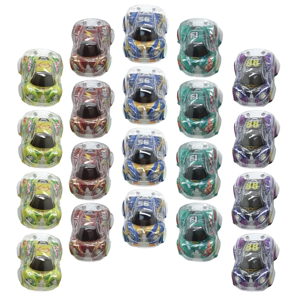 25 stuks Mini Pull Back Cars Kids Peuter Set Gemengde Stijl Cartoon Bouwvoertuig Traagheidsauto Wrijving Aangedreven Klein