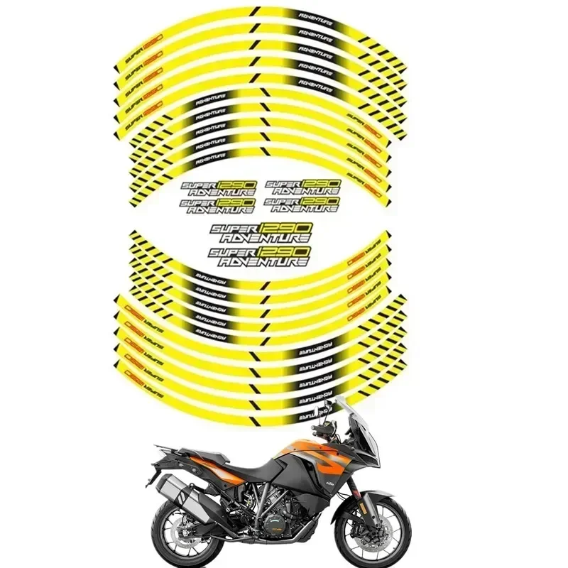 Autocollant de décoration de roue de contour de moto, autocollant pour KTM SUPER1290 Adventure 1290 ADV, 1 moteur, pièces de moto