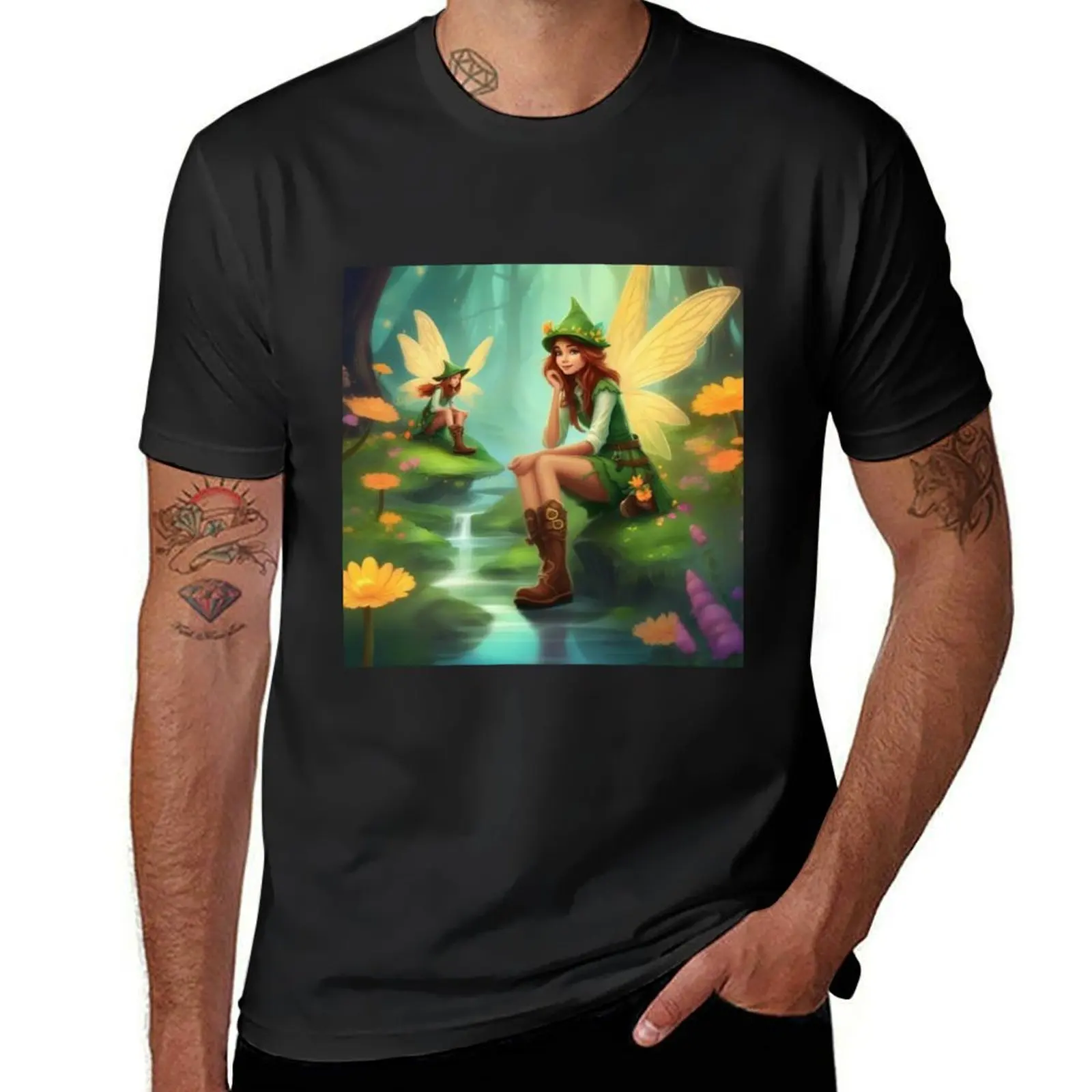 

Fairies in boots T-Shirt Blouse plus sizes aesthetic clothes mens t shirts