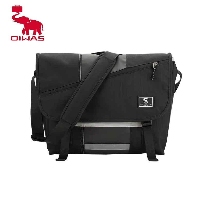 OIWAS Fashion Men Crossbody Messenger Bag 14 Inch Laptop Shoulder Bags Men Casual Sling SchoolBag Briefcase Travel Handbag