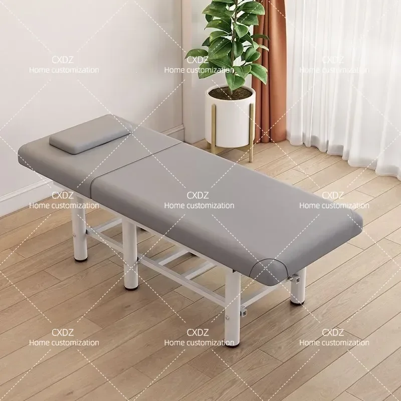 Beauty Bed for Salon Fire Therapy Moxibustion Household Eyelash Extension Table with Pattern Embroidery Professional